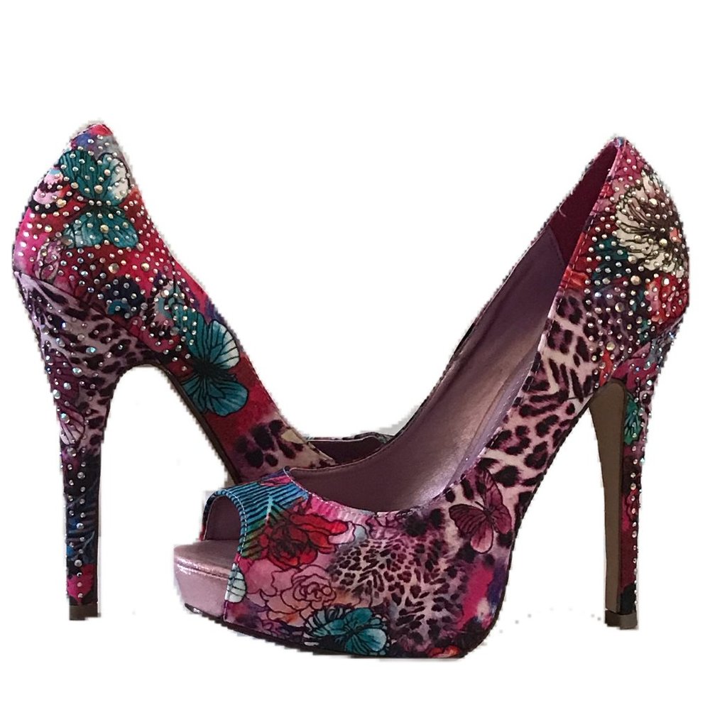 Call It Spring Floral Heels
